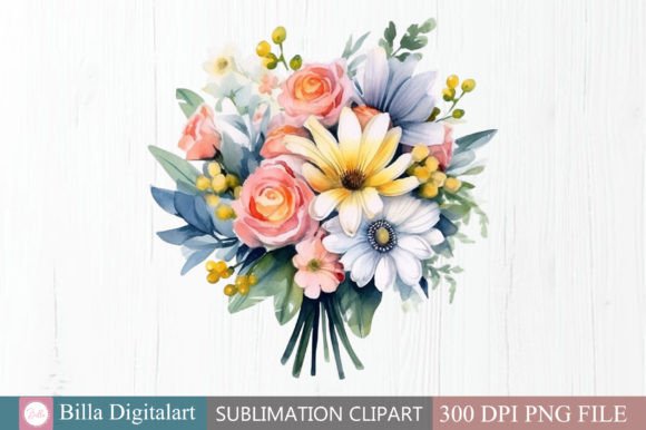 Elevate Your Wedding Stationery with Free Bouquet Clipart