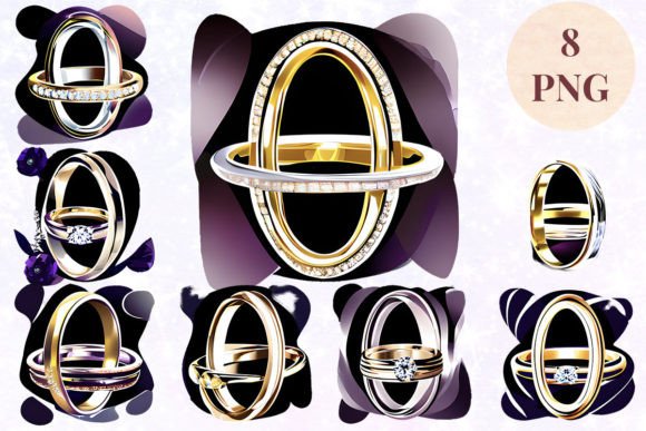 Unlocking Elegance: Using Wedding Ring 27 Clipart in Design
