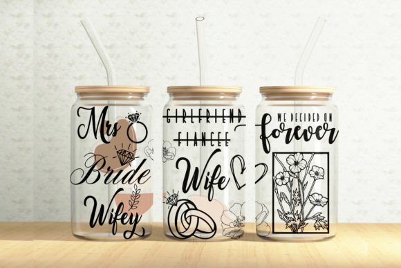 Wedding 16oz Glass Can Tumbler Wrap: A Complete Design Asset Guide