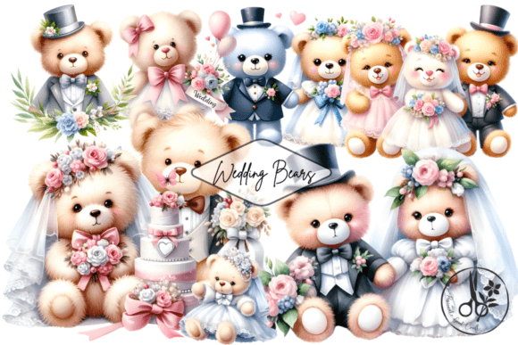 Wedding Bears: Whimsical Illustrations for Wedding Stationery