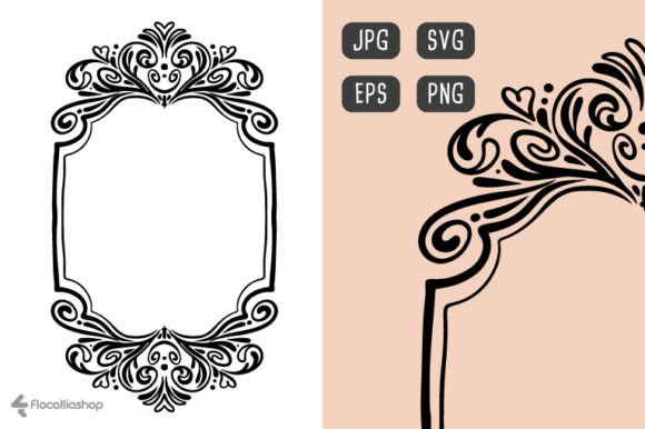 Wedding Frame, #069: A Modern Vector Design Asset for Your Projects