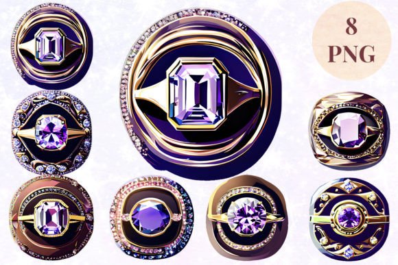 Wedding Ring 15 Clipart PNG: Instant Design Elegance